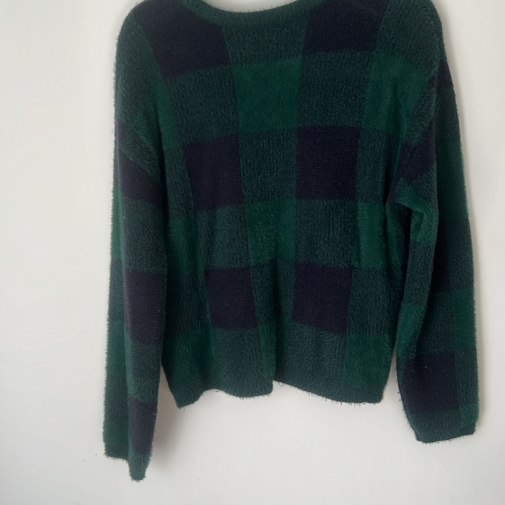 Anthropologie Susan Plaid eyelash sweater - Picture 9 of 10